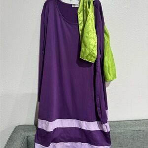 Daphne from Scooby Doo dress Costume with Long Sleeve Dress. Women size XXL